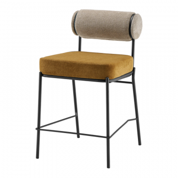 Стул полубарный Ponpoun бежевый терракотовый