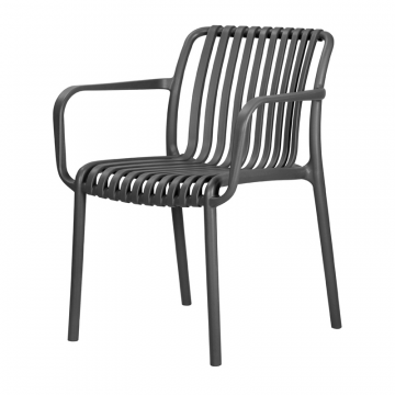 Стул обеденный DOBRIN WALTER ARM, темно-серый (GR-04)