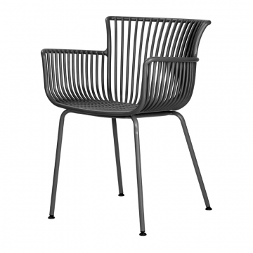 Стул обеденный DOBRIN ROSS, темно-серый (GR-04) без подушки