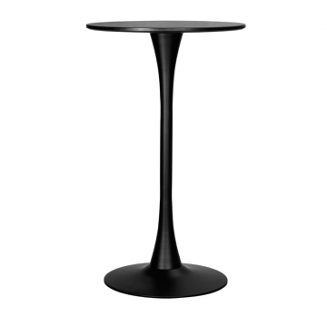 Стол барный MIA BAR, черная столешница, черное основание