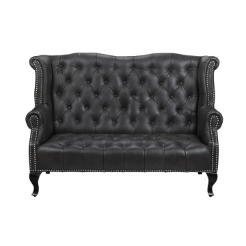 Кожаный дизайнерский диван Royal Sofa Black