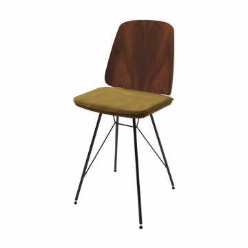 Стул E9.6 (орех / янтарныи? FiberGuard)