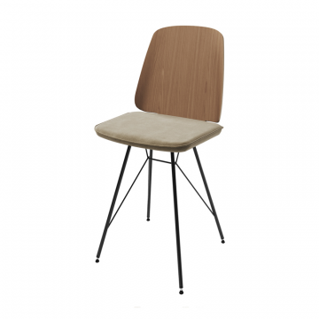 Стул E9.6 (дуб / светло-бежевыи? FiberGuard)