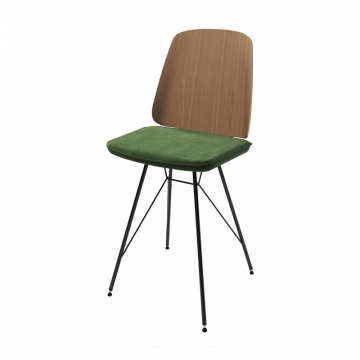 Стул E9.6 (дуб / зелено-голубой FiberGuard)