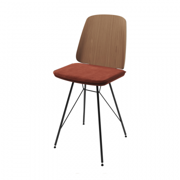 Стул E9.6 (дуб / сиена FiberGuard)