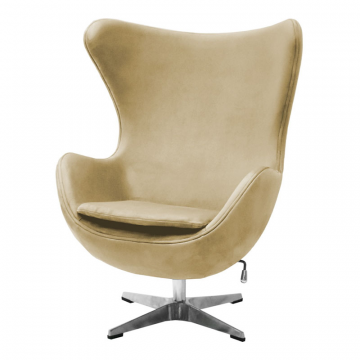 Кресло EGG STYLE CHAIR карамельный, искусственная замша