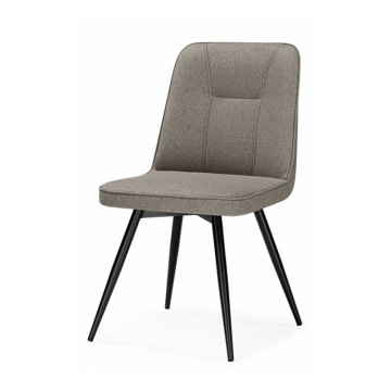 Стул на металлокаркасе Texas 3 поворотный светло-серый / черный