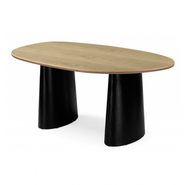 Деревянный стол Ares дуб / черный