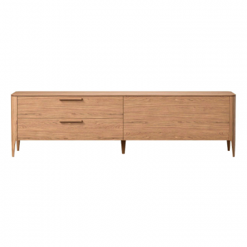 Тумба Type oak под ТВ 2 ящика откидная дверь (натуральный дуб)