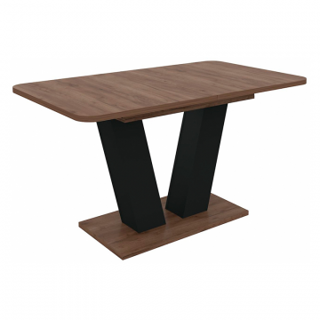 Стол на тумбе Сиатан дуб табачный / графит