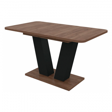 Стол на тумбе Сиатан дуб табачный / графит