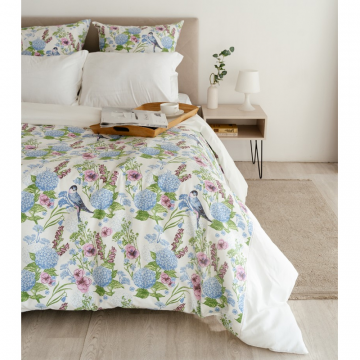 Комплект постельного белья Лен Евро Цветы