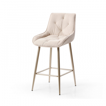Стул барный Joely Bar (76), бежевый/шампань