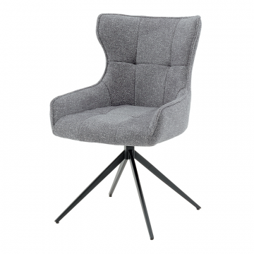 Стул Carlene вращающийся серый