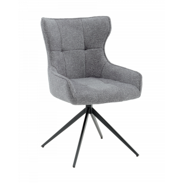 Стул Carlene вращающийся серый