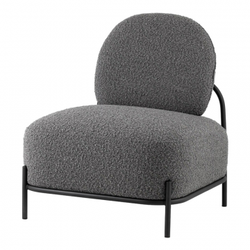 Кресло Стоун new ткань букле тёмно-серый
