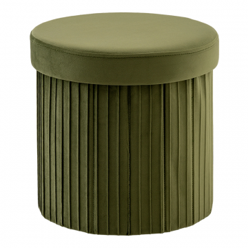 Пуф складной с ящиком Store Round травяной
