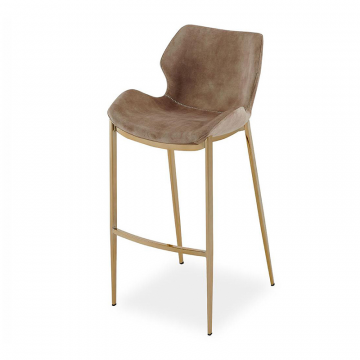 Стул полубарный Harley (65), капучино/золото