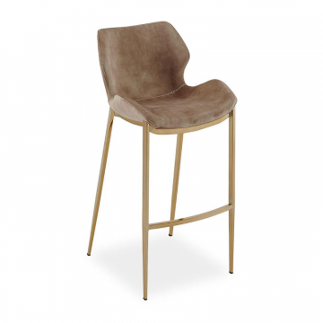 Стул полубарный Harley (65), капучино/золото