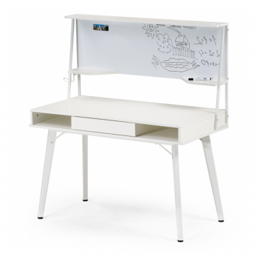 Компьютерный стол Ivor white