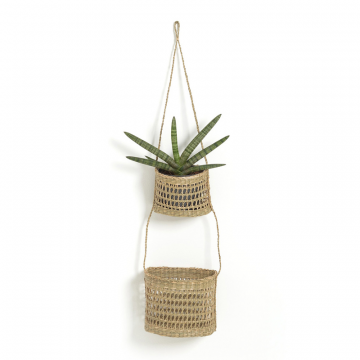 Подвесные корзины из соломы CESTA  единый размер бежевый