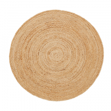 Джутовый ковер круглый 100 см Aftas  диаметр 100 см бежевый