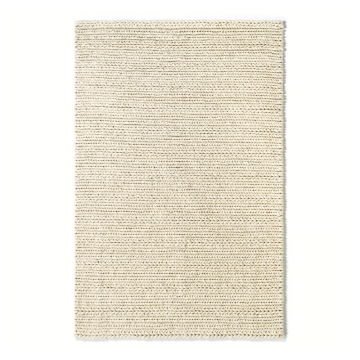 Ковер из 100 шерсти Diano с эффектом крупной вязки  160 x 230 см белый