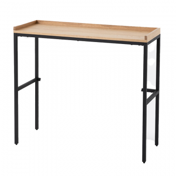 Консоль из дуба и металла Volga  единый размер бежевый