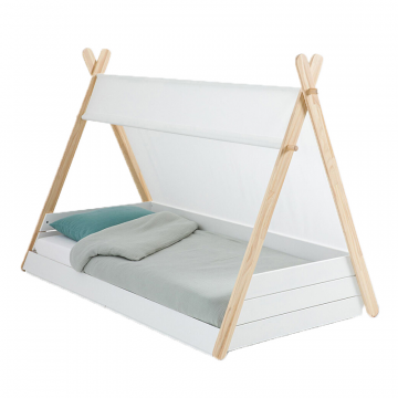 Детская кровать вигвам Tipi с сеткой Siffroy  90 x 190 см белый