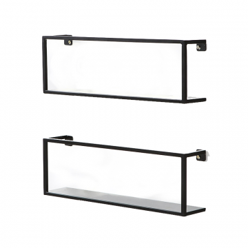 Полки настенные навесные открытые металлические 2 х 50 см Hiba