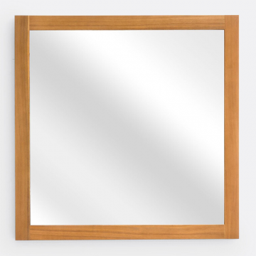 Зеркало квадратное для ванной комнаты 60 см  единый размер бежевый