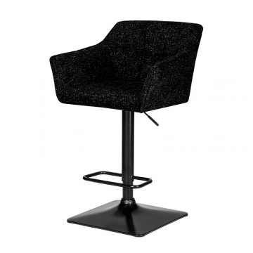 Стул барный DOBRIN RALF, черный твид (LEO18)