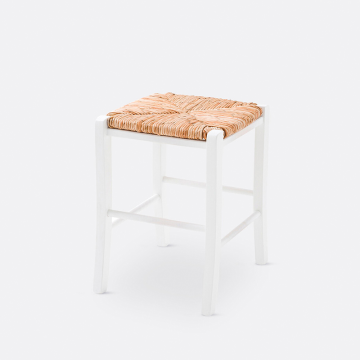 Табурет из массива бука Perrine  единый размер белый