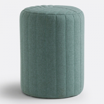 Пуф текстурный цилиндрический JIMI  единый размер зеленый