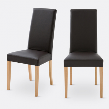 Комплект из 2 стульев Kuri La Redoute единый размер черный