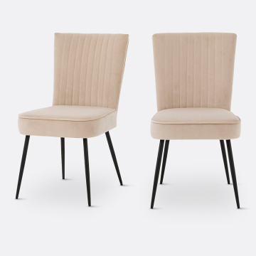 Комплект из 2 винтажных стульев в стиле 60-х годов Ronda  единый размер