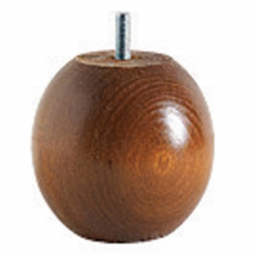 Комплект из 4 ножек с шарообразным основанием высота 8 см  единый размер каштановый