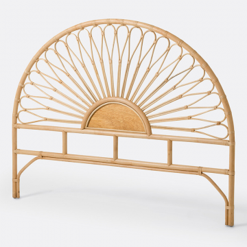 Изголовье кровати из ротанга Tio  160 см бежевый