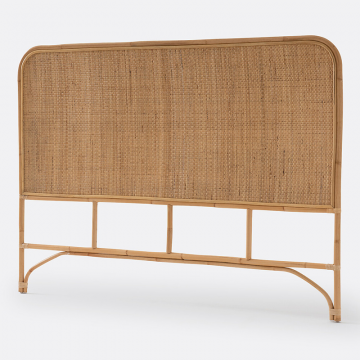 Изголовье кроватное из плетеного ротанга Ladara  160 см бежевый