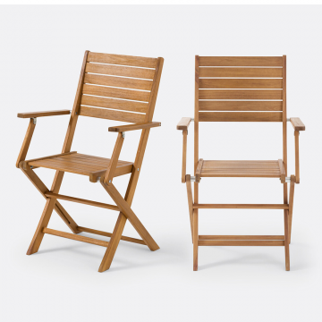 Комплект из двух садовых кресел из акации Napli  единый размер бежевый