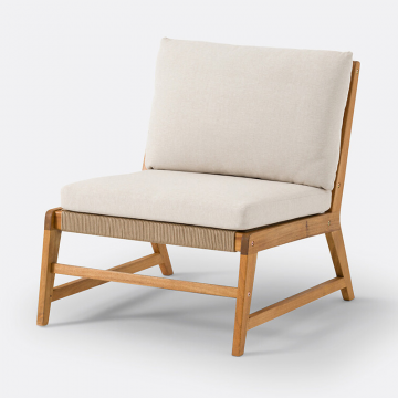 Кресло для сада из акации Natou  единый размер бежевый