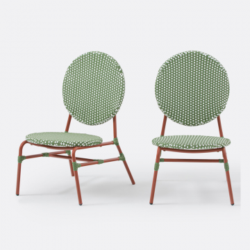 Комплект из двух кресел низких для сада Matu  единый размер красный