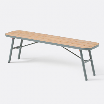 Скамья садовая с откидными ножками из акации Hanso  единый размер каштановый