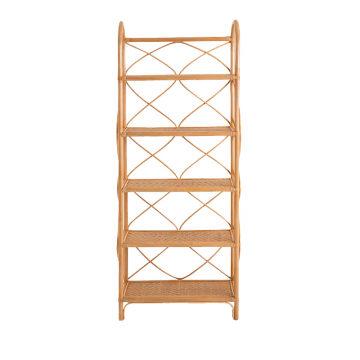Этажерка из ротанга с 5 полками Malu бежевый
