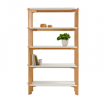 Этажерка органичной формы Galet белый