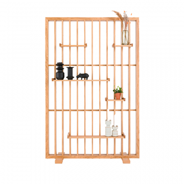 Этажерка-перегородка из дуба Mineva бежевый