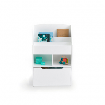 Книжный шкаф-этажерка Diny белый