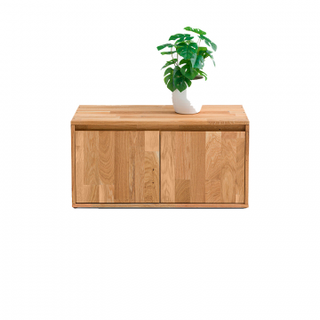 Модуль для хранения с двумя дверками из массива дуба Edgarбежевый