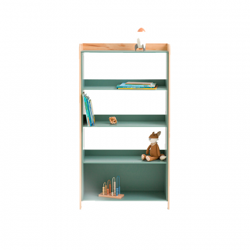 Этажерка для книг с четырьмя полками Arturo зеленый
