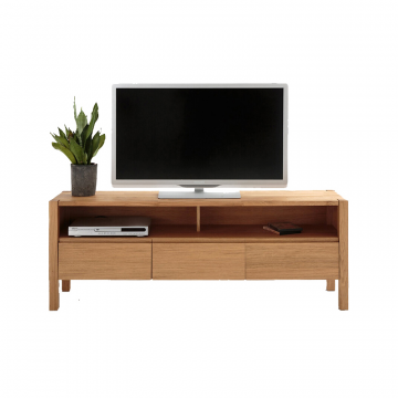 Тумба под телевизор из дуба 160 см ADLITA  бежевый